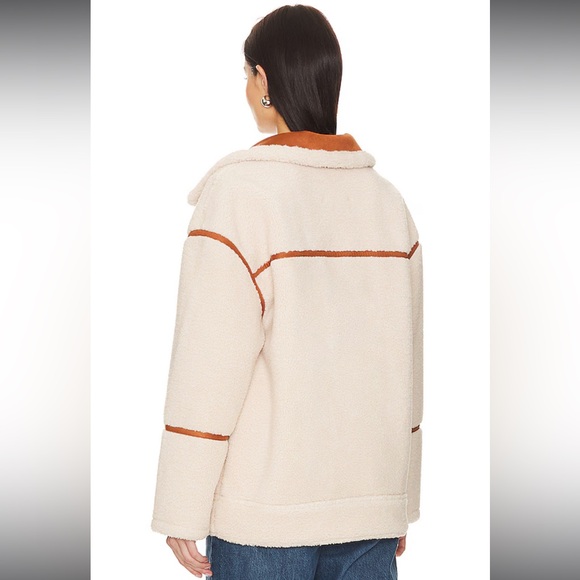 NWT Blank NYC Out of Town Pick Me Sherpa Teddy Jacket - Picture 6 of 12